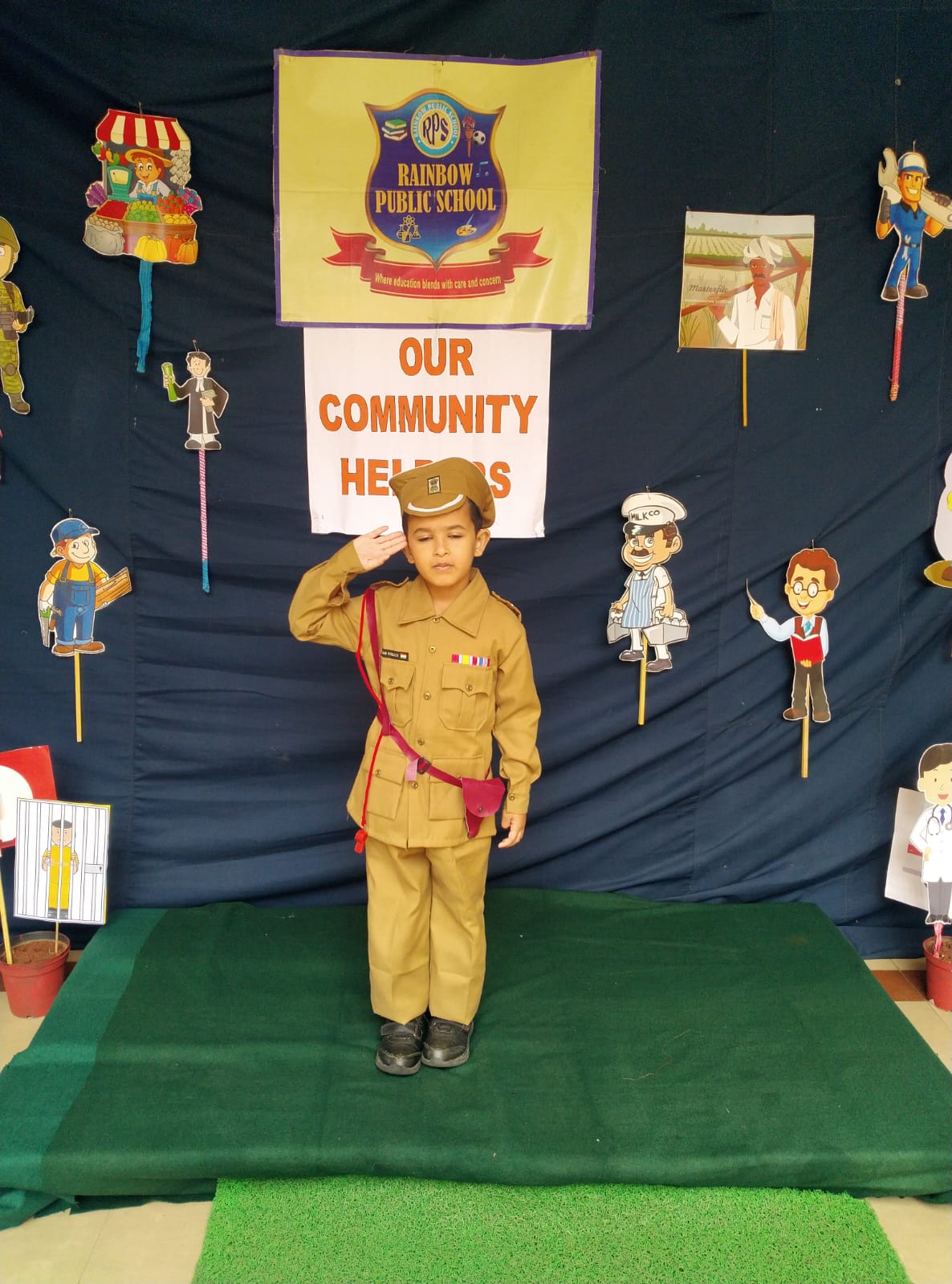 KG tiny tots in Our Community Helpers Dress codes 23-24.